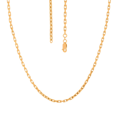 22'' Link Yellow Gold 4MM