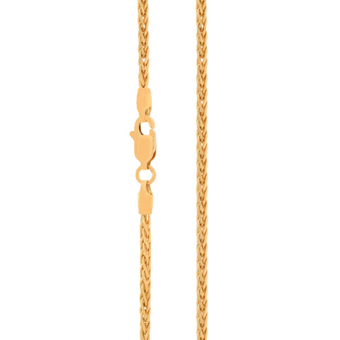 18'' Wheat Spiga Yellow Gold 2MM