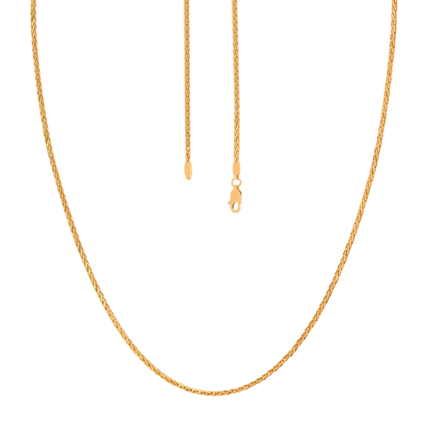 18'' Wheat Spiga Yellow Gold 1MM