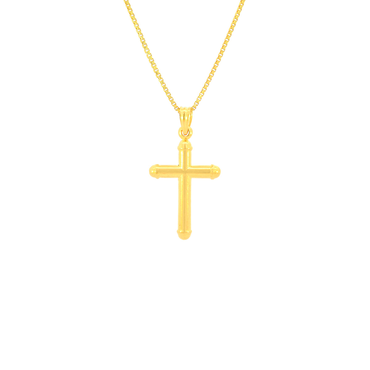 22K Yellow Gold Religious Cross Large Pendants with gold weight of 1.86g