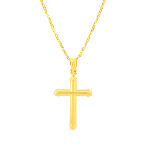 22K Yellow Gold Religious Cross Large Pendants with gold weight of 1.86g
