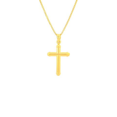 22K Yellow Gold Religious Cross Large Pendants with gold weight of 1.86g