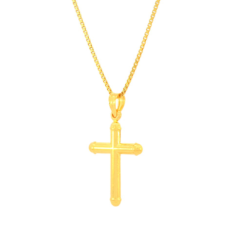 22K Yellow Gold Religious Cross Large Pendants with gold weight of 1.86g