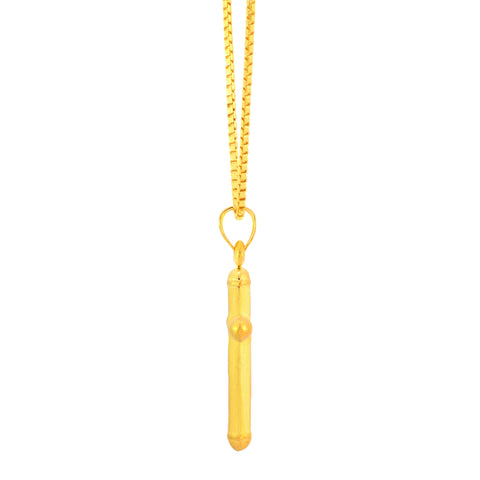 22K Yellow Gold Cross Pendant with gold weight of 2.07g