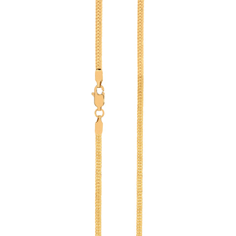 19''  Yellow Gold Flat Chain 0.8MM