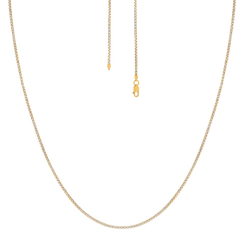 18'' Box Two Tone Gold 1MM
