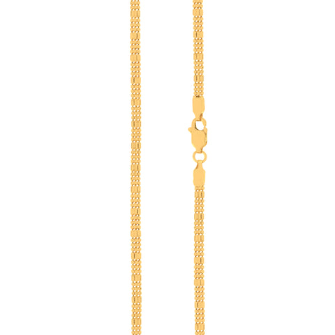 22'' Fancy Yellow Gold Chain 2.5MM