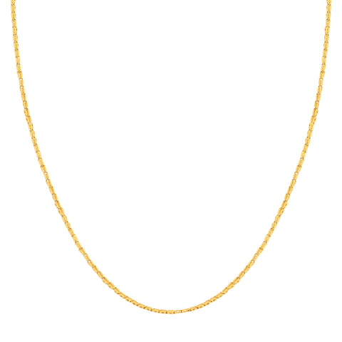 18'' Fancy Yellow Gold Chain 1.5MM