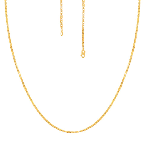 18'' Fancy Yellow Gold Chain 1.5MM