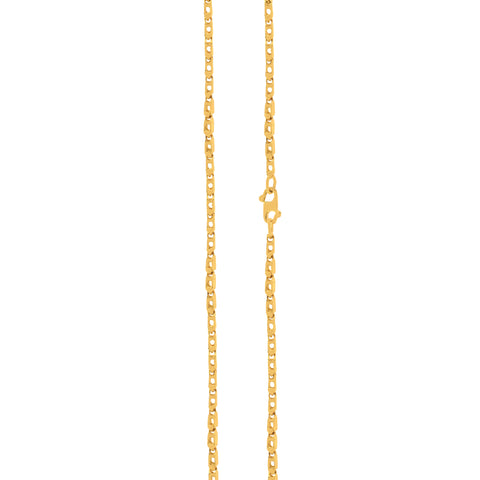 18'' Fancy Yellow Gold Chain 1.5MM