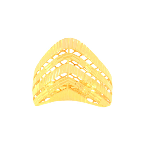 22k Yellow Gold Cocktail Ring in size 6.2