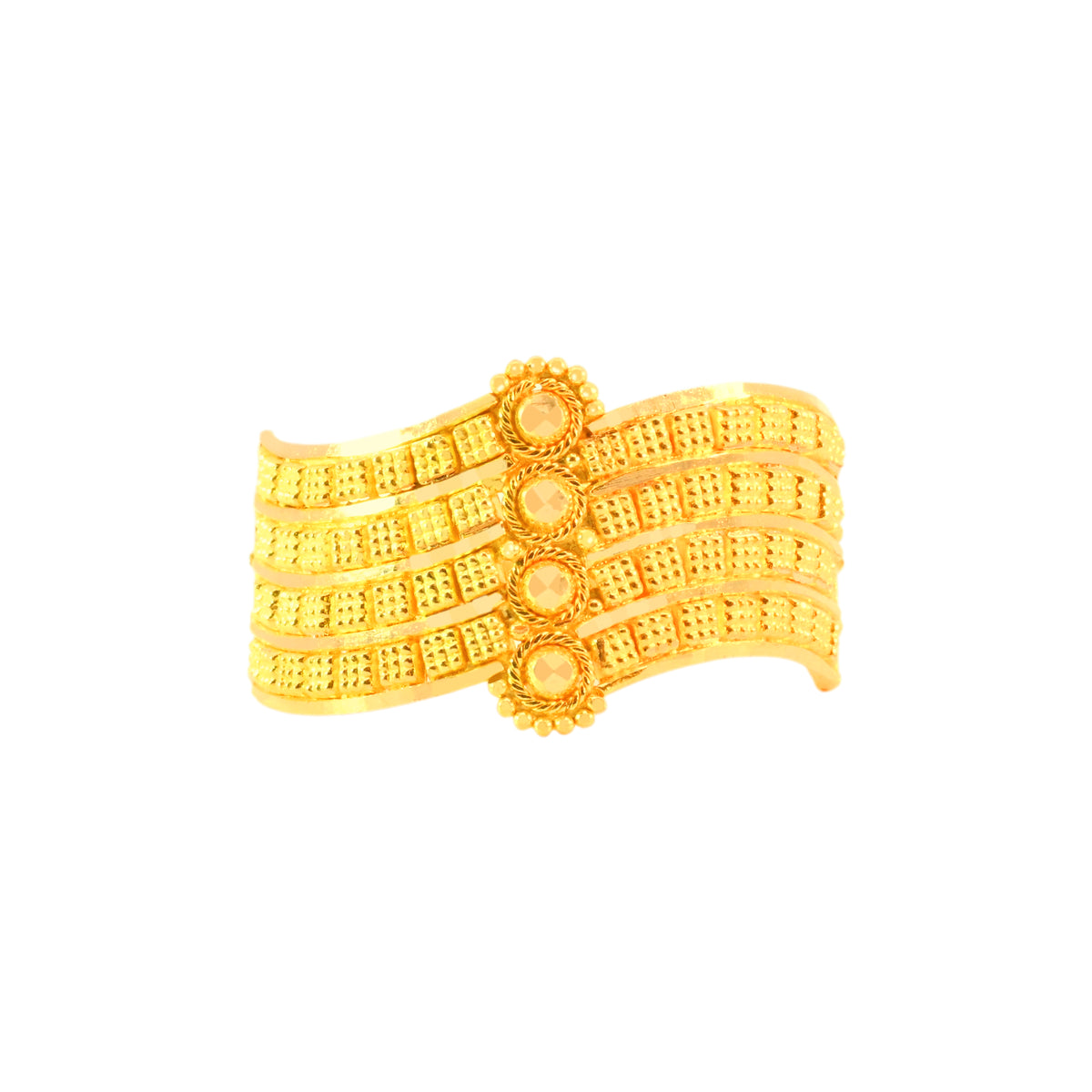 22k Yellow Gold Filigree Ring in size 9