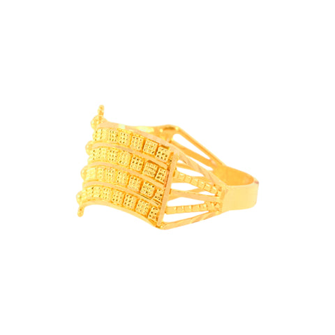 22k Yellow Gold Filigree Ring in size 9