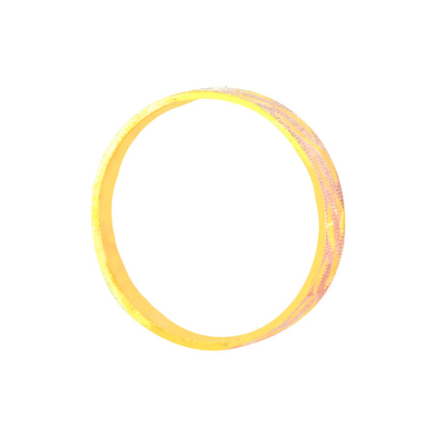 22k Two-Tone Gold Fancy Band Ring in size 8.2 and total gold weight of 2.64g