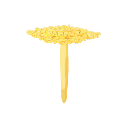 22k Yellow Gold Marquise Shaped Ring in size 8.8 and total gold weight of 3.16g