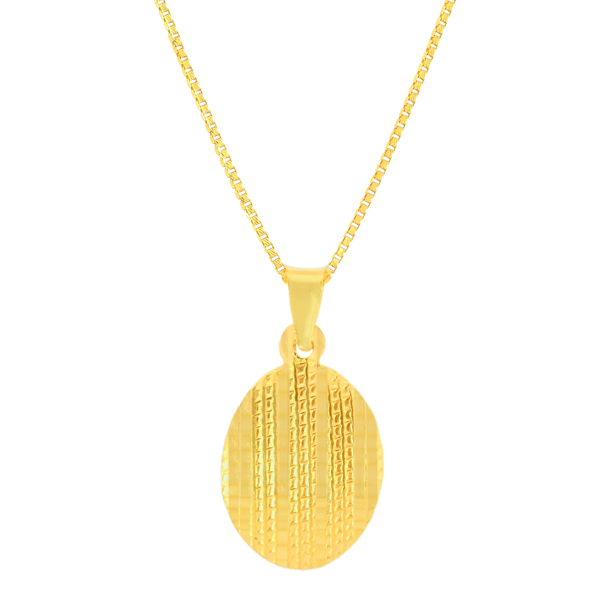 22K Yellow Gold Intricate Fancy Pendant and Earrings Set
