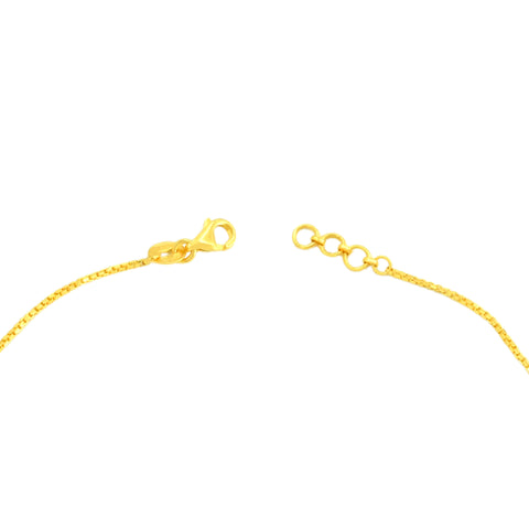 22K Yellow Gold Charm Bracelet measuring 5mm thickness x 7.5 inch length