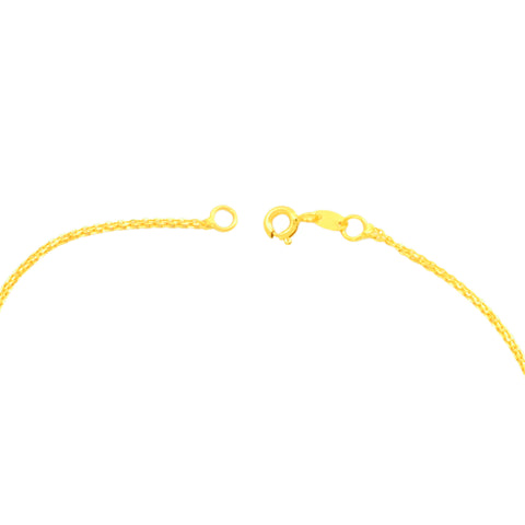 22K Yellow Gold Fancy Bracelet measuring 10mm thickness x 7.2 inch length