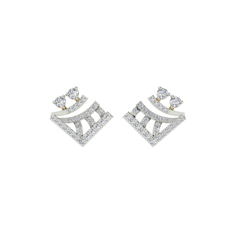 18k Yellow Gold and Diamond Stud with gold weight of 3.03g