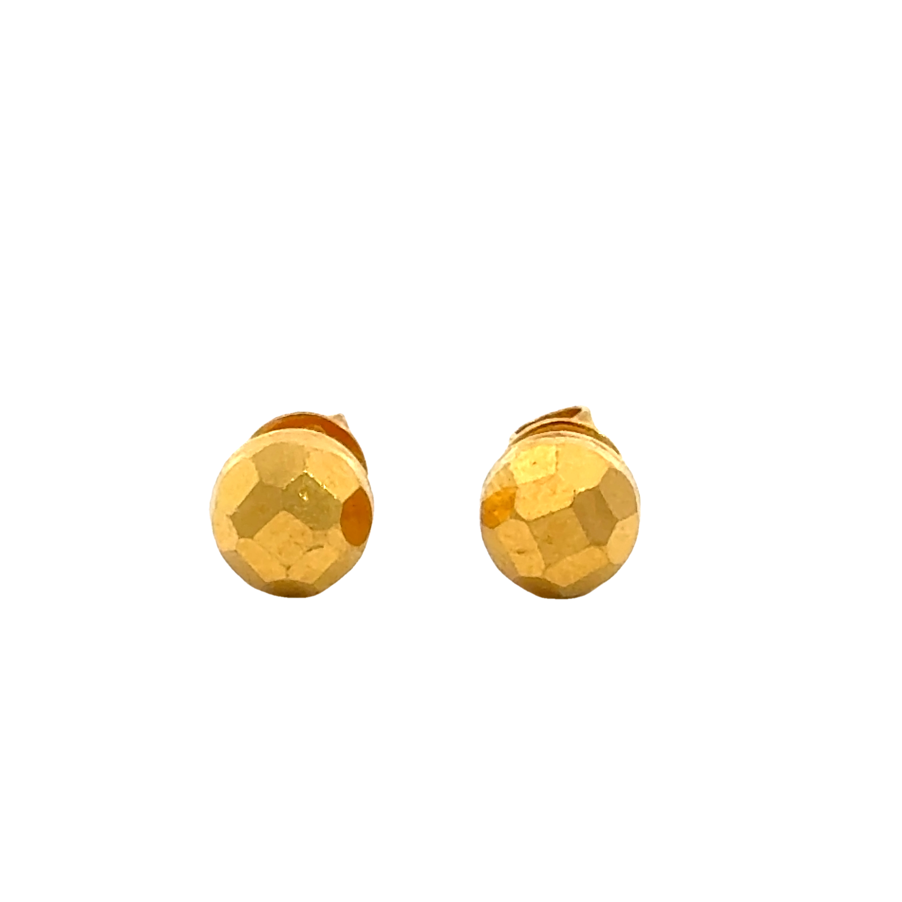 22k Yellow Gold Ball-Bead Earrings with gold weight of 1.426g