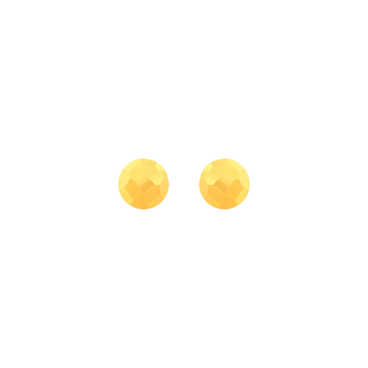 22k Yellow Gold Ball-Bead Earrings with gold weight of 0.99g