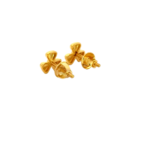 22k Yellow Gold Studs Earrings with gold weight of 2g