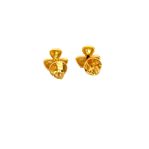 22k Yellow Gold Studs Earrings with gold weight of 2g