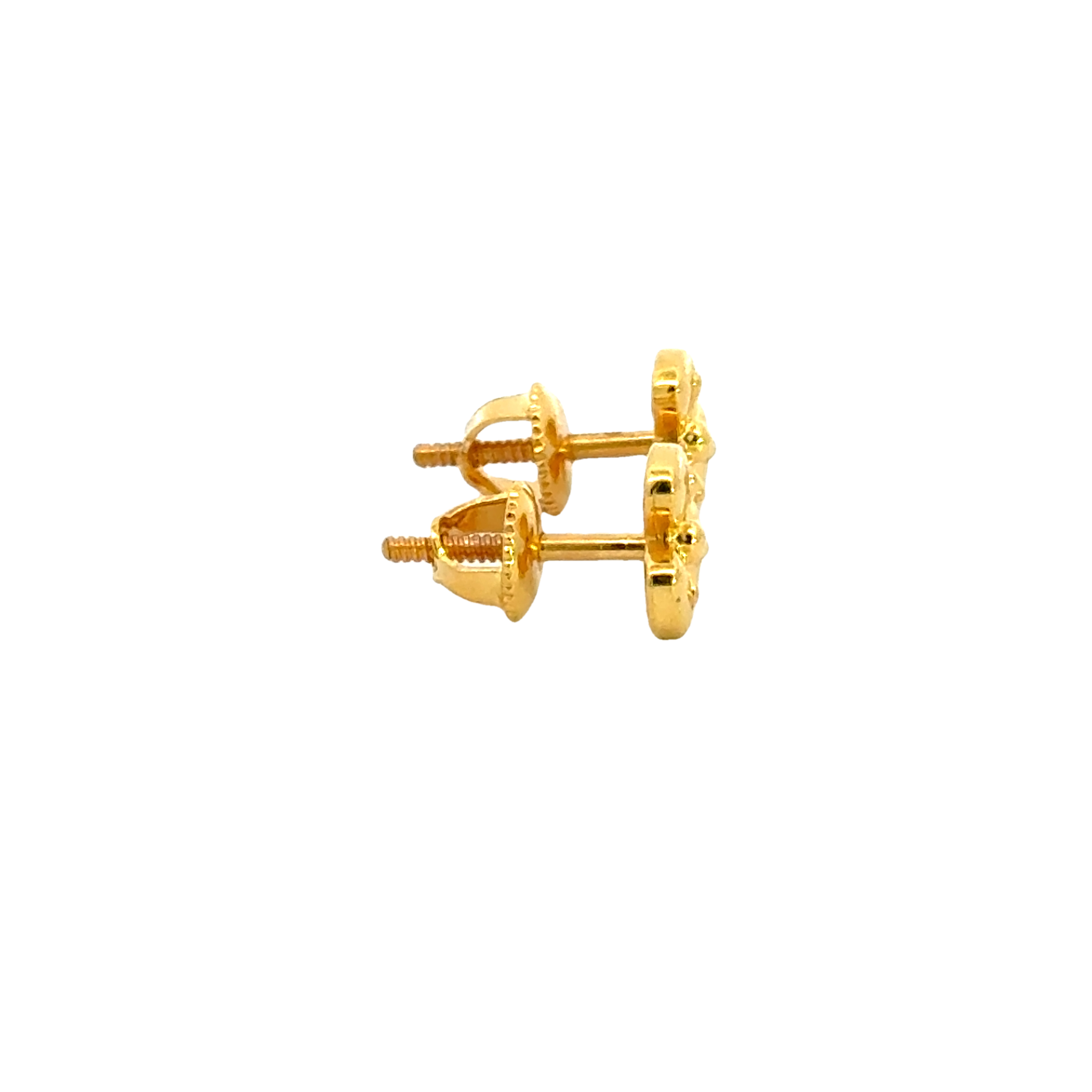 22k Yellow Gold Studs Earrings with gold weight of 2g