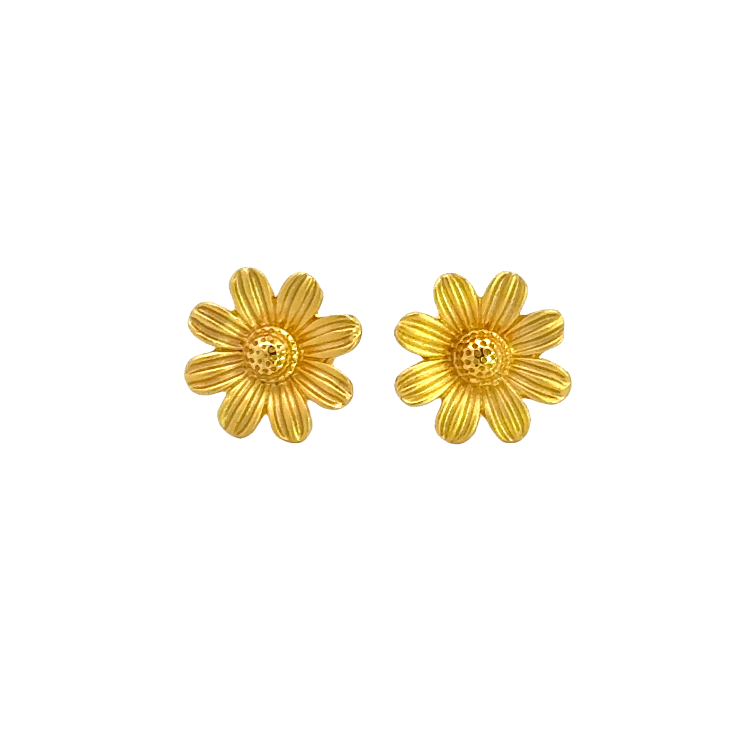 22k Yellow Gold Studs Earrings with gold weight of 2.76g