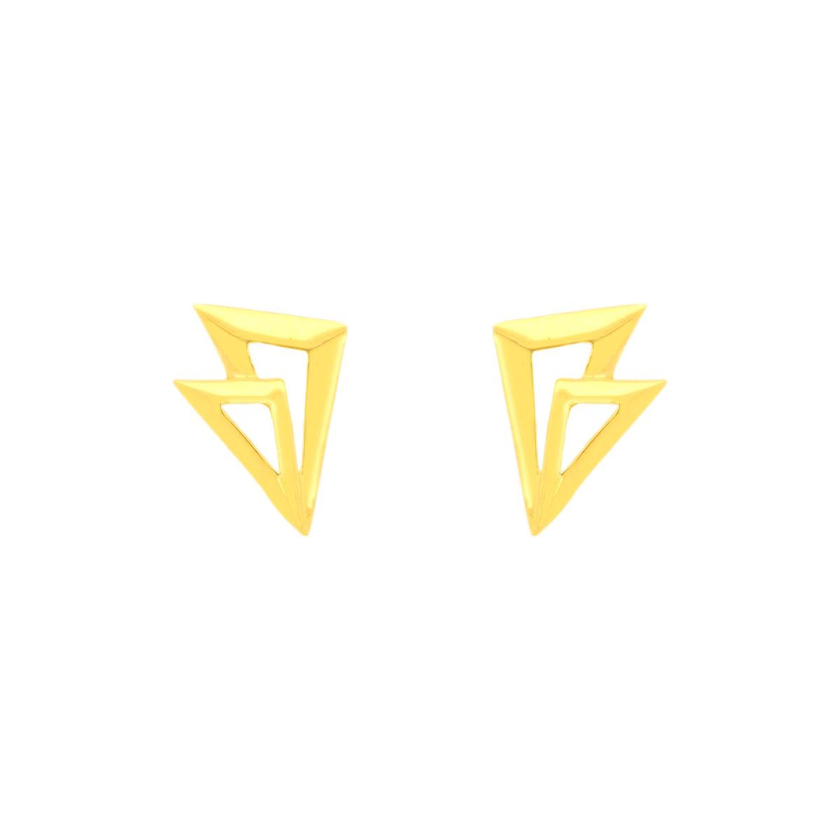 22k Yellow Gold Fancy Studs Earrings with gold weight of 1.85g
