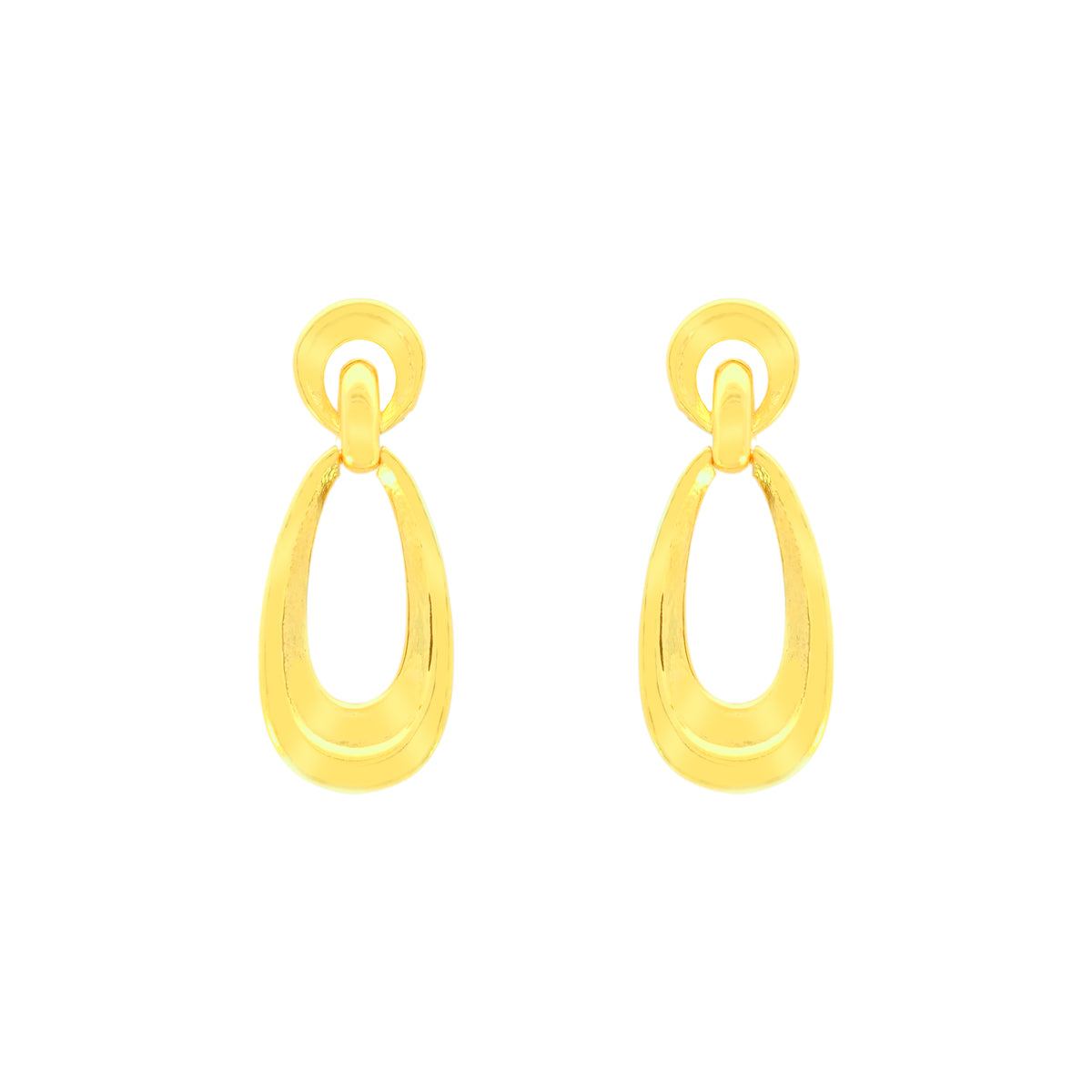 22k Yellow Gold Dangling Earrings with gold weight of 4.53g