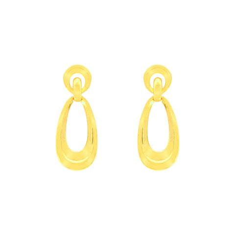 22k Yellow Gold Dangling Earrings with gold weight of 4.53g