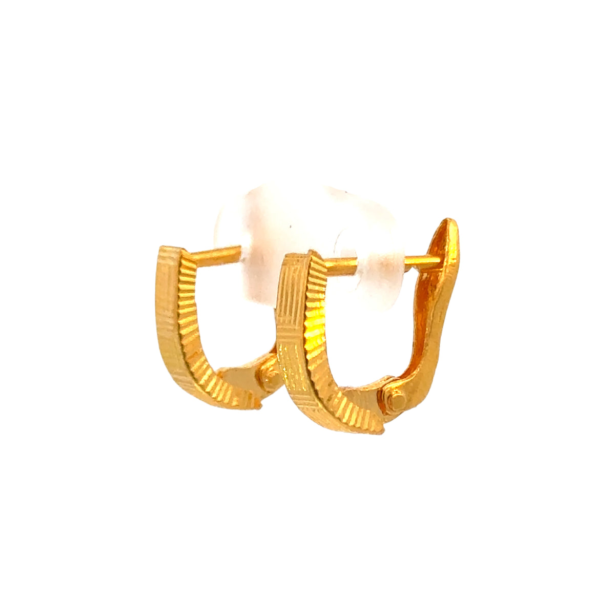 22k Yellow Gold Huggies Earrings with gold weight of 2.75g