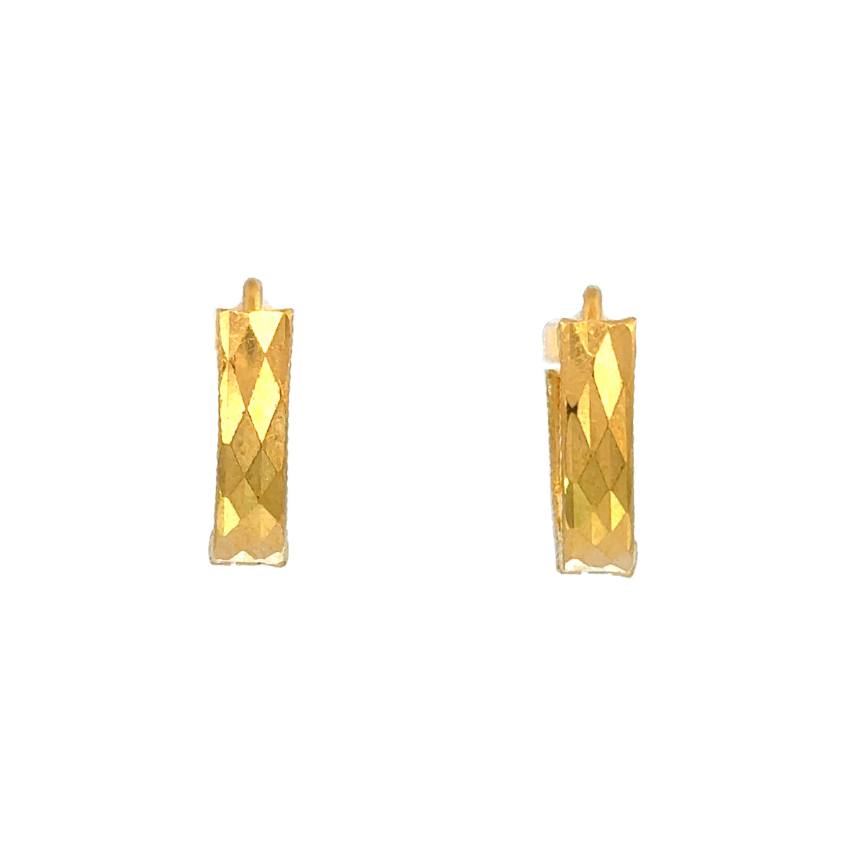 22k Yellow Gold Huggies Earrings with gold weight of 2.88g