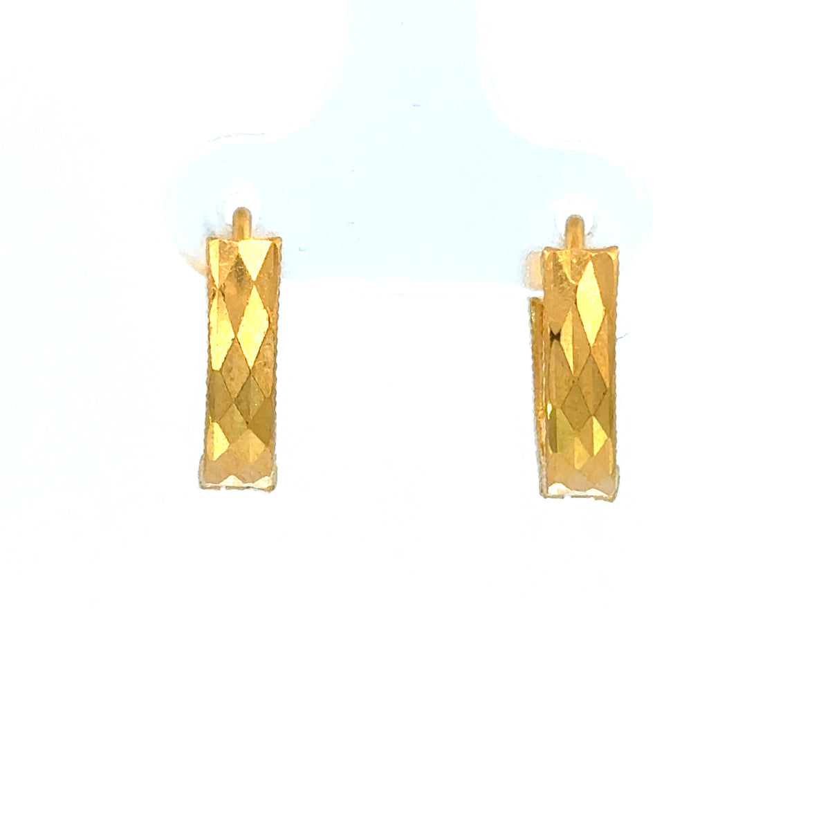 22k Yellow Gold Huggies Earrings with gold weight of 2.88g