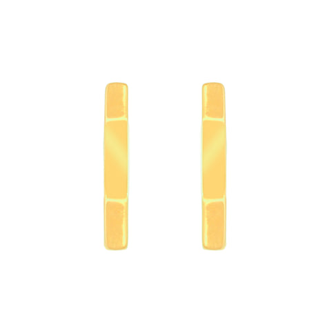22k Yellow Gold Hexagon-shaped Hoop  Earrings with gold weight of 2.74g