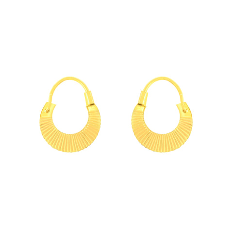 22k Yellow Gold Men's Earrings with gold weight of 2.44g