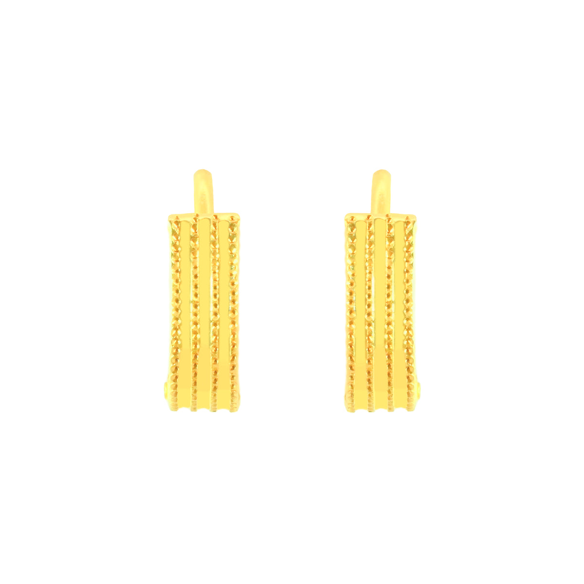 22k Yellow Gold Hoop Earrings with gold weight of 3.67g