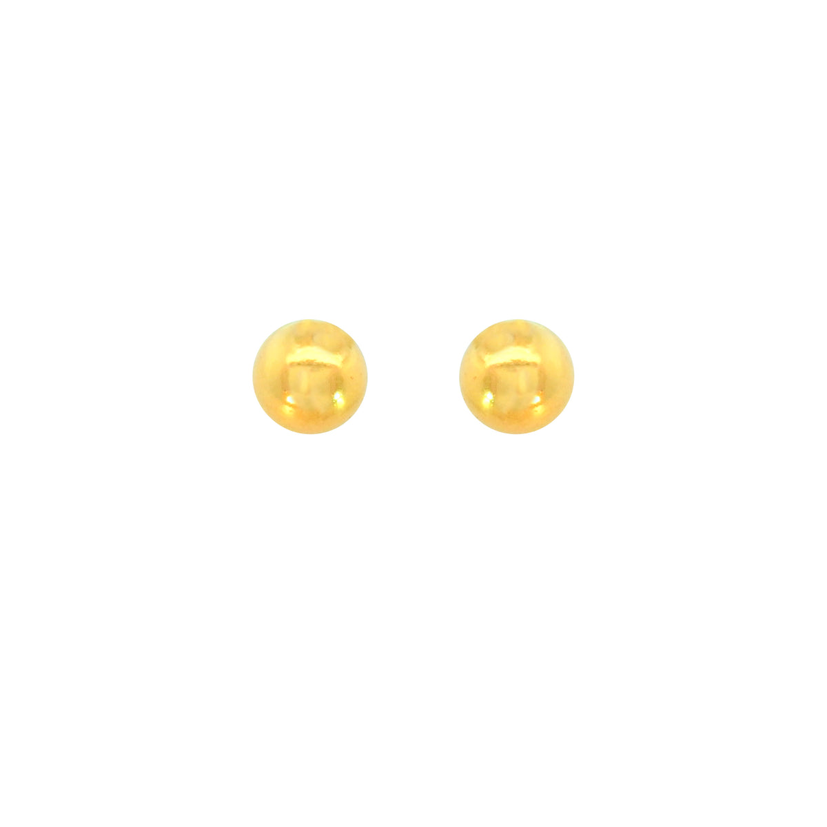 22k Yellow Gold Ball-Bead Small Earrings with gold weight of 1.79g