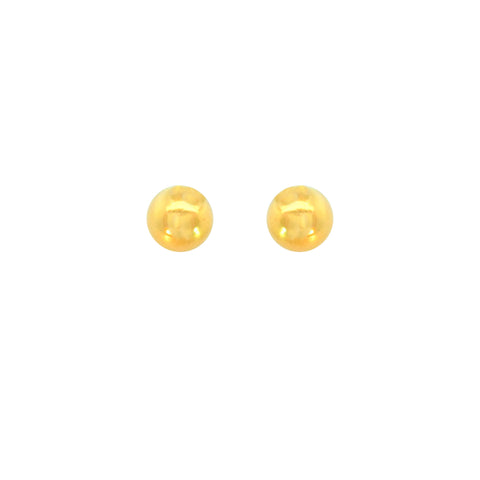 22k Yellow Gold Ball-Bead Small Earrings with gold weight of 1.79g