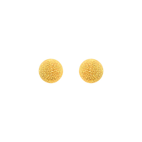22k Yellow Gold Ball-Bead Small Earrings with gold weight of 1.37g