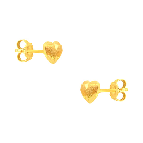 22k Yellow Gold Stud Small Earrings with gold weight of 1.42g