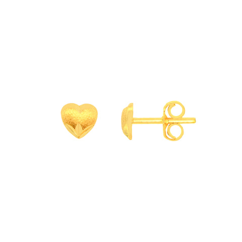 22k Yellow Gold Stud Small Earrings with gold weight of 1.42g