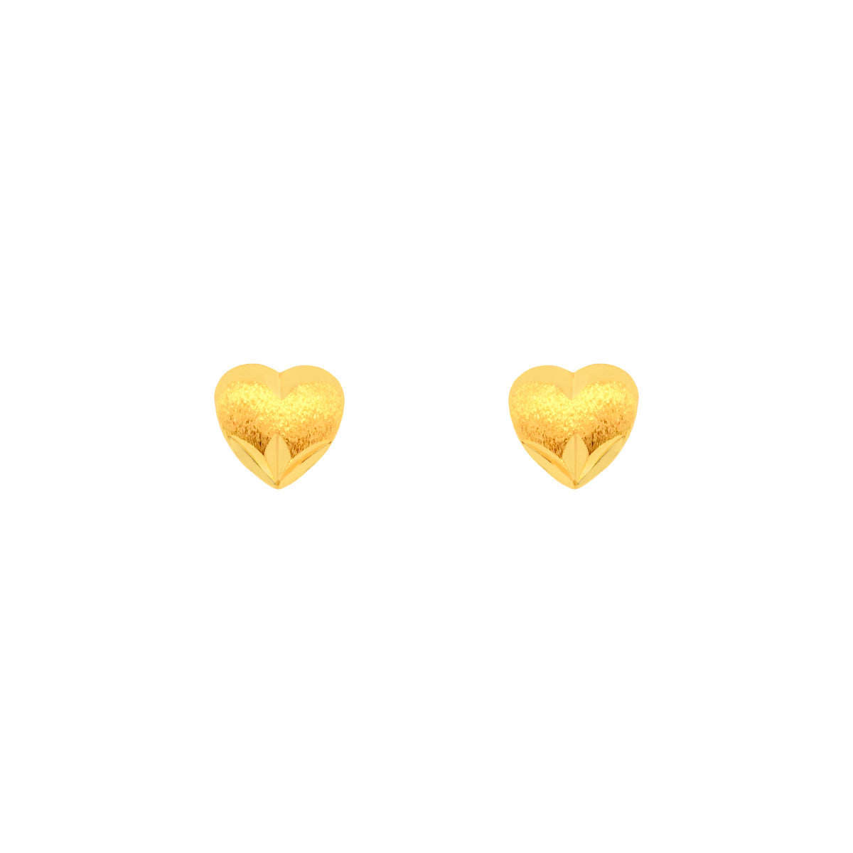 22k Yellow Gold Stud Small Earrings with gold weight of 1.42g