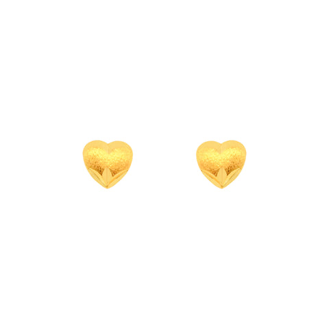 22k Yellow Gold Stud Small Earrings with gold weight of 1.42g