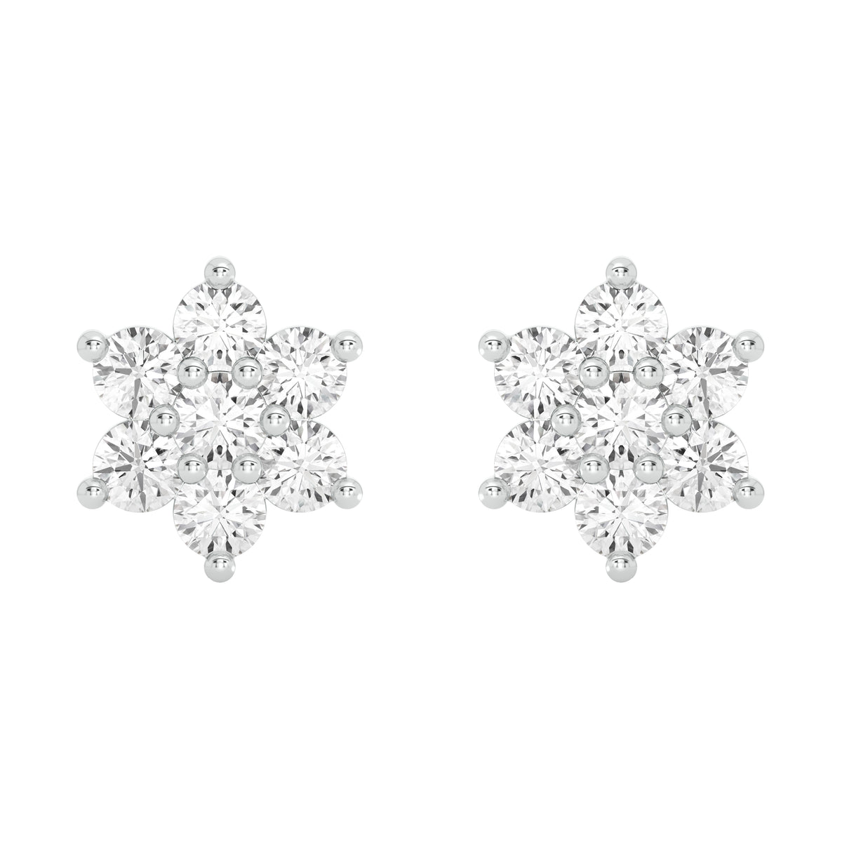 18k Yellow Gold and Diamond Stud with gold weight of 2.03g