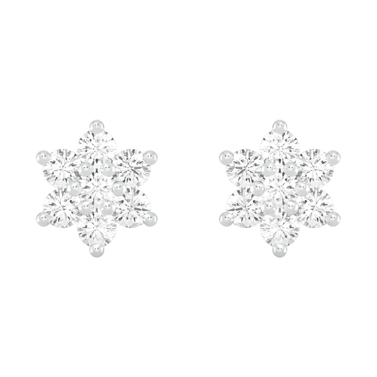 18k Yellow Gold and Diamond Stud with gold weight of 2.65g