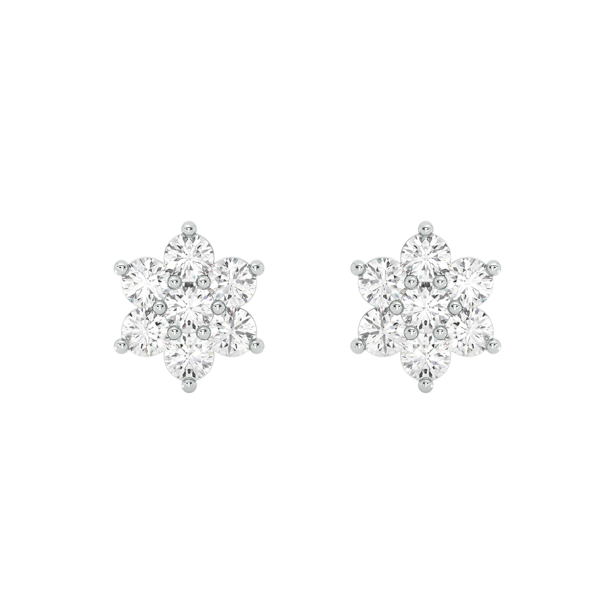 18k Yellow Gold and Diamond Stud with gold weight of 3.41g