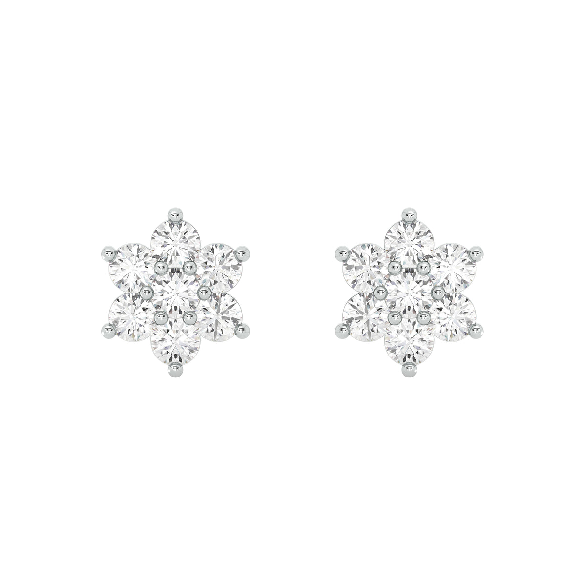 18k Yellow Gold and Diamond Stud with gold weight of 4.23g