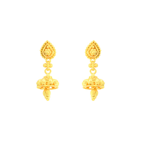 22k Yellow Gold Dangler Earrings with gold weight of 2.94g
